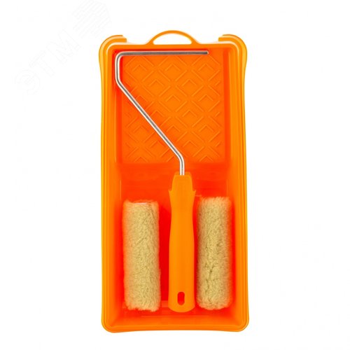 Изображение товара Малярный набор для фасадных работ: кювета 150 мм х 290 мм и мини-валик 110 мм (шт)