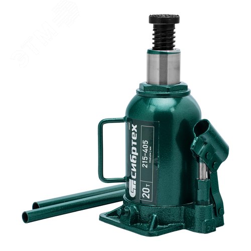 Домкрат гидравлический бутылочный, 20 т, 215-405 мм - фото 1