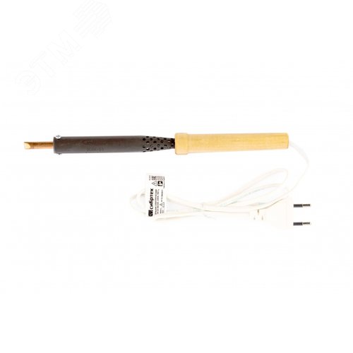 Изображение товара Паяльник электрический ЭПСН-03-80/220, деревянная ручка, Россия (шт)