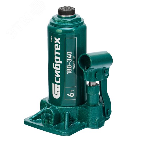 Домкрат гидравлический бутылочный, 6 т, 180-340 мм - фото 2