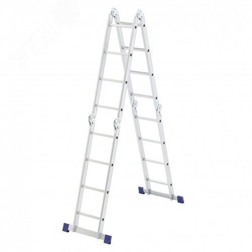 Изображение товара Лестница шарнирная алюминиевая, 4х4, Россия (шт)