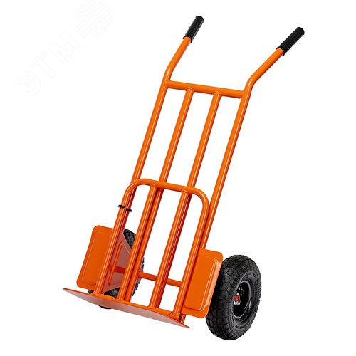 Изображение товара Тележка ручная 2-х колесная, облегченная, г/п 150кг, откидная платформа 430х355мм (шт)