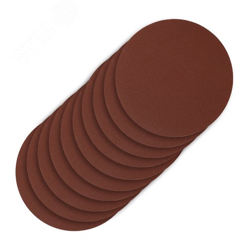 Изображение товара Круг абразивный на ворсовой подложке под 'липучку', P 320, 125 мм, 10 шт. (шт)