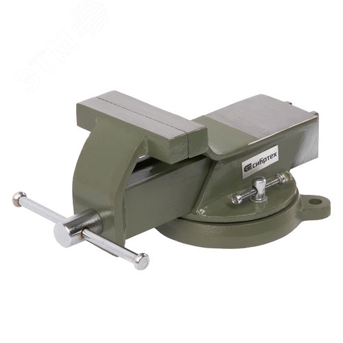 Изображение товара Тиски слесарные, 100 мм, стальные, поворотные (шт)