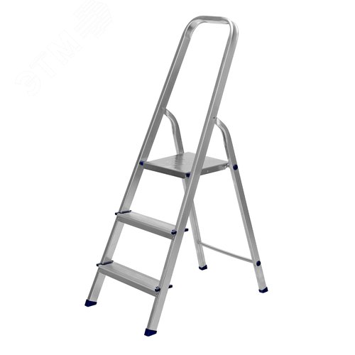 Изображение товара Стремянка, 3 ступени, алюминиевая, Россия (шт)