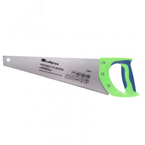 Изображение товара Ножовка по дереву 'Зубец', 350 мм, 7 TPI, зуб 2D, калёный зуб, 2-х компонентная рукоятка (шт)