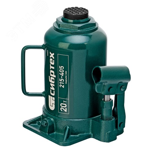 Домкрат гидравлический бутылочный, 20 т, 215-405 мм - фото 2