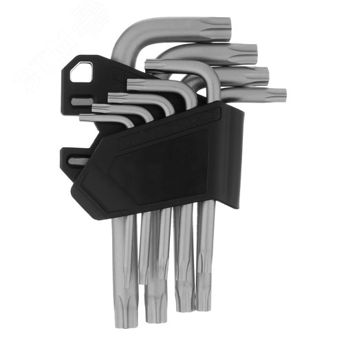 Изображение товара Набор ключей имбусовых Torx-Tempered, TT10-50, CrV, 9 шт. (шт)