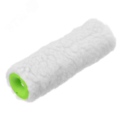 Изображение товара Валик сменный с натуральным мехом, 200 мм, ворс 12 мм, D 48 мм, D ручки - 6 мм, Россия (шт)