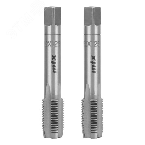 Изображение товара Метчик ручной М12 х 1,25 мм, комплект из 2 шт. (уп)