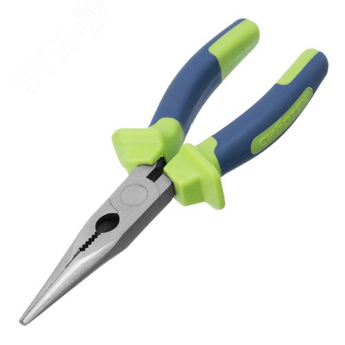 Изображение товара Длинногубцы прямые,180 мм, двухкомпонентные рукоятки (шт)