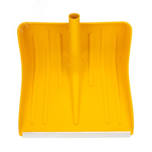 Изображение товара Лопата для уборки снега пластиковая, желтая, 420х425 мм, без черенка, Россия (шт)