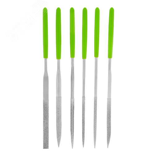 Изображение товара Набор надфилей алмазных, 140х50х3, 6 шт. (шт)