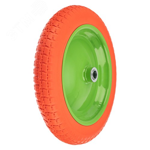 Изображение товара Колесо полиуретановое 3.00-8, длина оси 90мм, подшипник 20мм (шт)