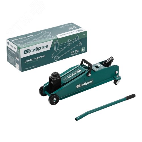 Изображение товара Домкрат гидравлический подкатной, 3 т, 192-532 мм, SUV (шт)