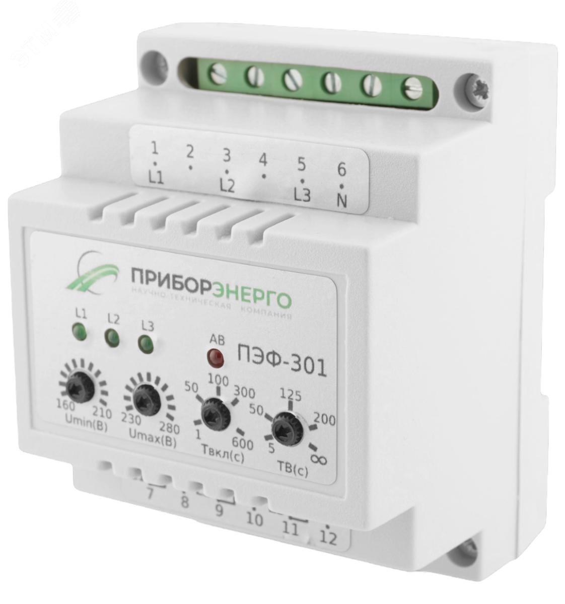Изображение товара Электронный переключатель фаз ПЭФ-301 для обеспечения стабильного электропитания