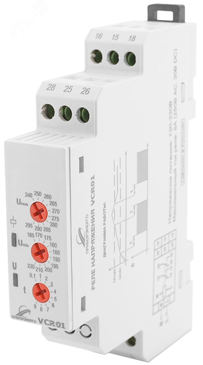 Изображение товара Реле контроля напряжения VCR01 для защиты оборудования