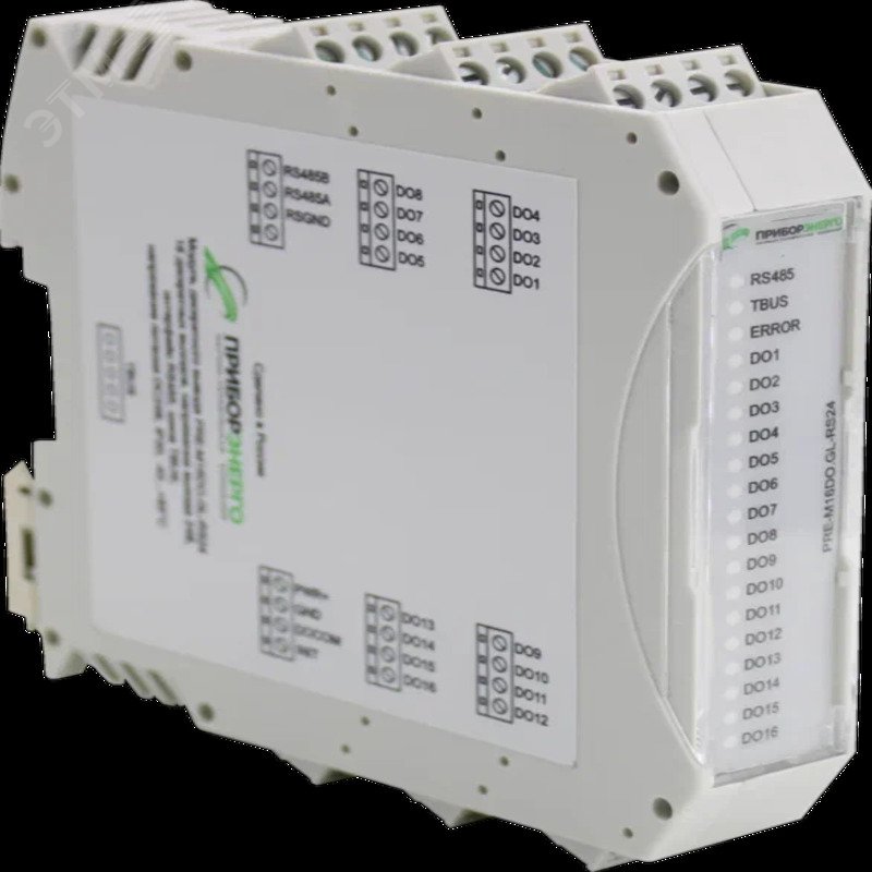 Изображение товара Модуль дискретного вывода PRE-M-16DO.GL-RS24 для RS-485 и протоколов Modbus, DCON