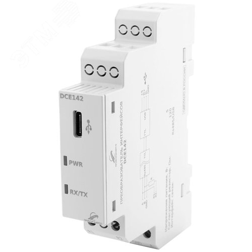 Изображение товара Преобразователь интерфейсов DCE142 USB-RS485 (шт)