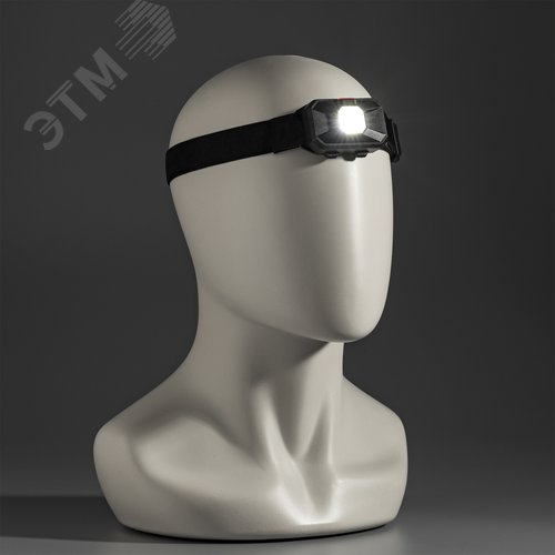 Фонарь налобный, на батарейках, сверхлегкий, 3Вт, 3хАА,, Ritter - фото 6