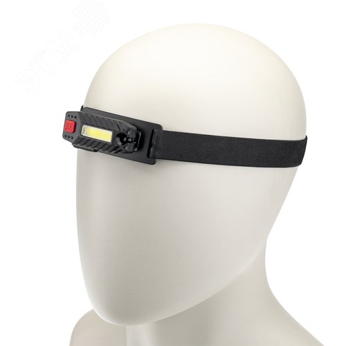 Фонарь налобный, аккумуляторный, вращается в двух плоскостях, регулируемый ремень, литиевый аккумулятор, 3Вт,, Ritter - фото 3