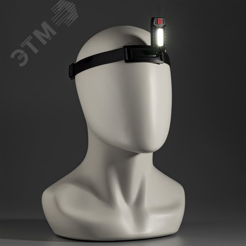 Фонарь налобный, аккумуляторный, вращается в двух плоскостях, регулируемый ремень, литиевый аккумулятор, 3Вт,, Ritter - фото 10