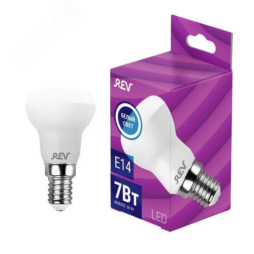 Лампа светодиодная, рефлектор, R50, 7Вт, E14, 4000K, 560Лм, 230В - фото 2