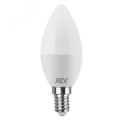 Лампа светодиодная, свеча, C37, 7Вт, E14, 6500K, 560Лм, 230В - фото 1