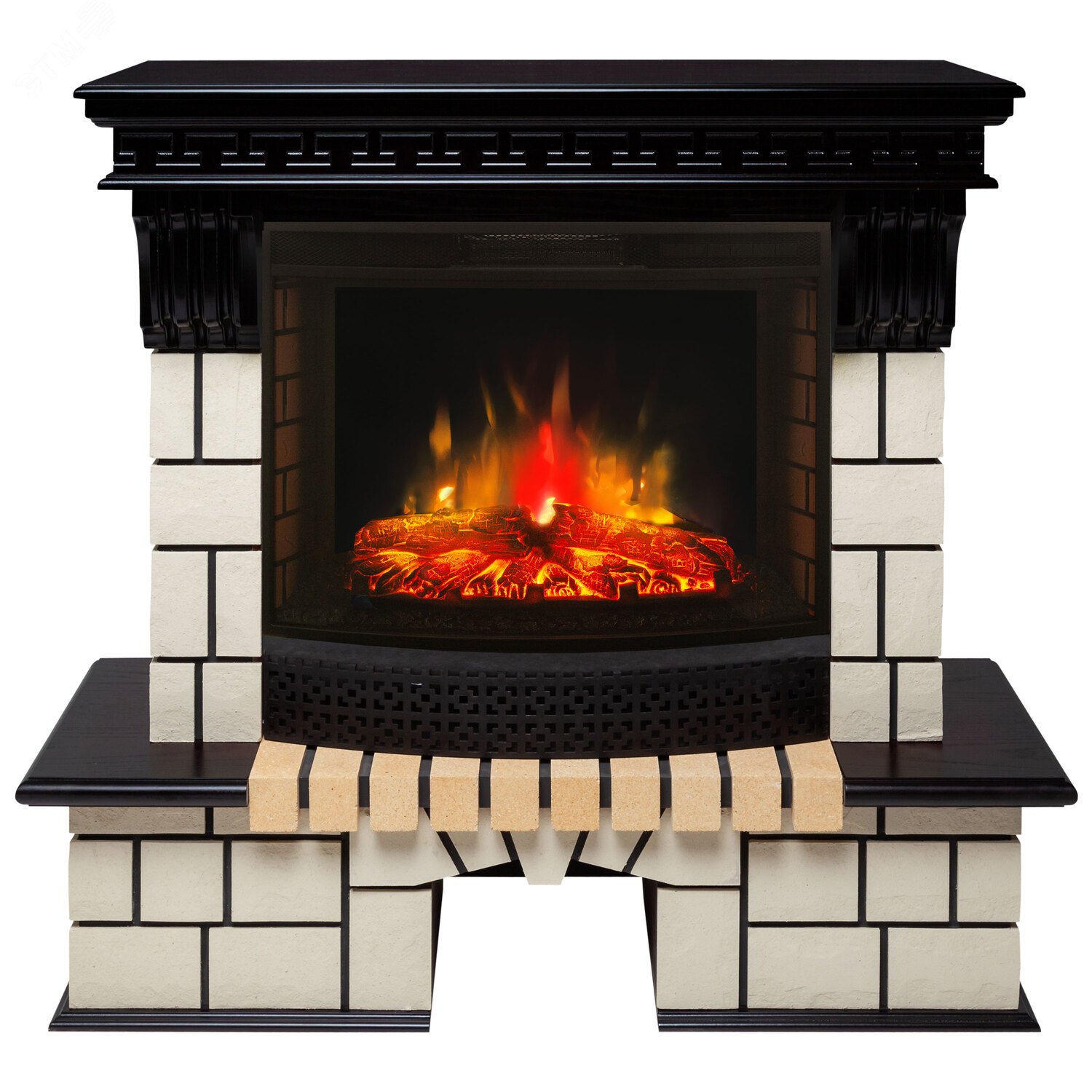 Изображение товара Каминокомплект напольный дистанционное управление 1070/1140/420, 1500 Вт цвет античный дуб (Комплект)