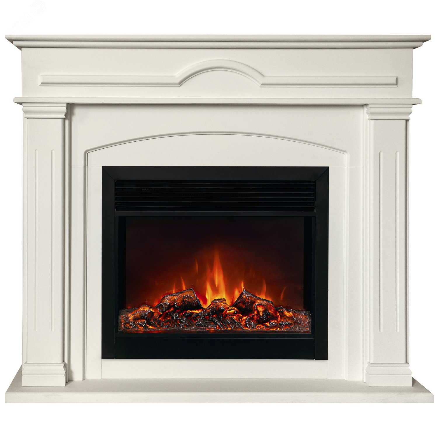 Изображение товара Каминокомплект напольный дистанционное управление 1080/1265/400, 1500 Вт цвет пастельно-белый (Комплект)