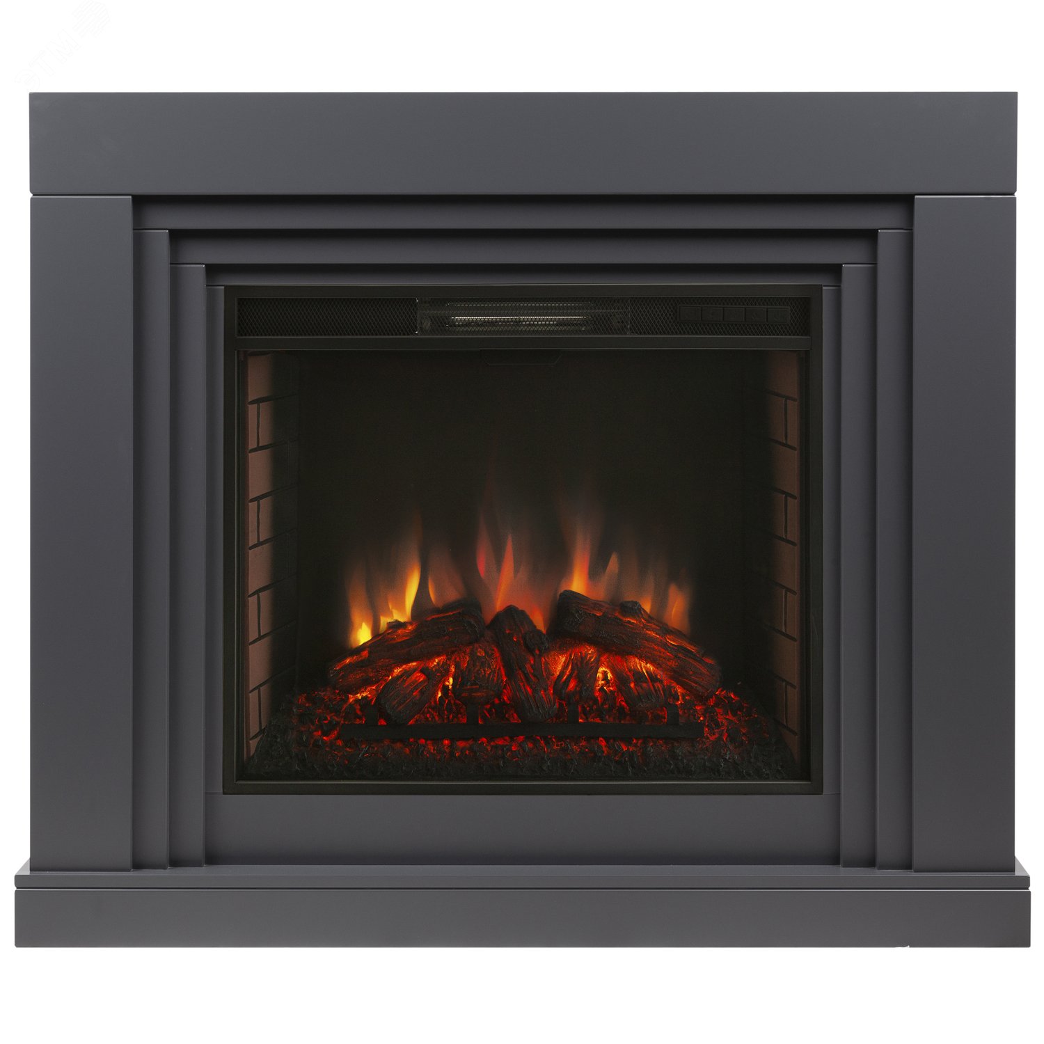 Изображение товара Каминокомплект напольный дистанционное управление 1000/1200/340, 1700 Вт цвет серый (Комплект)