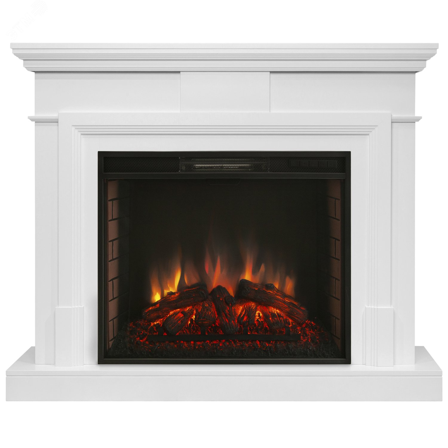 Изображение товара Каминокомплект напольный с дистанционным управлением 1700 Вт белый MARCO-EPSILON