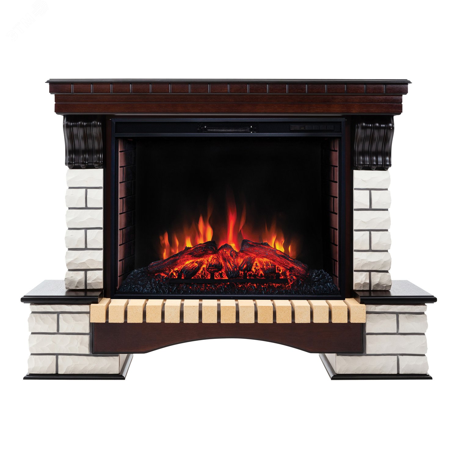 Изображение товара Каминокомплект напольный с дистанционным управлением 1700 Вт Дуб Россия