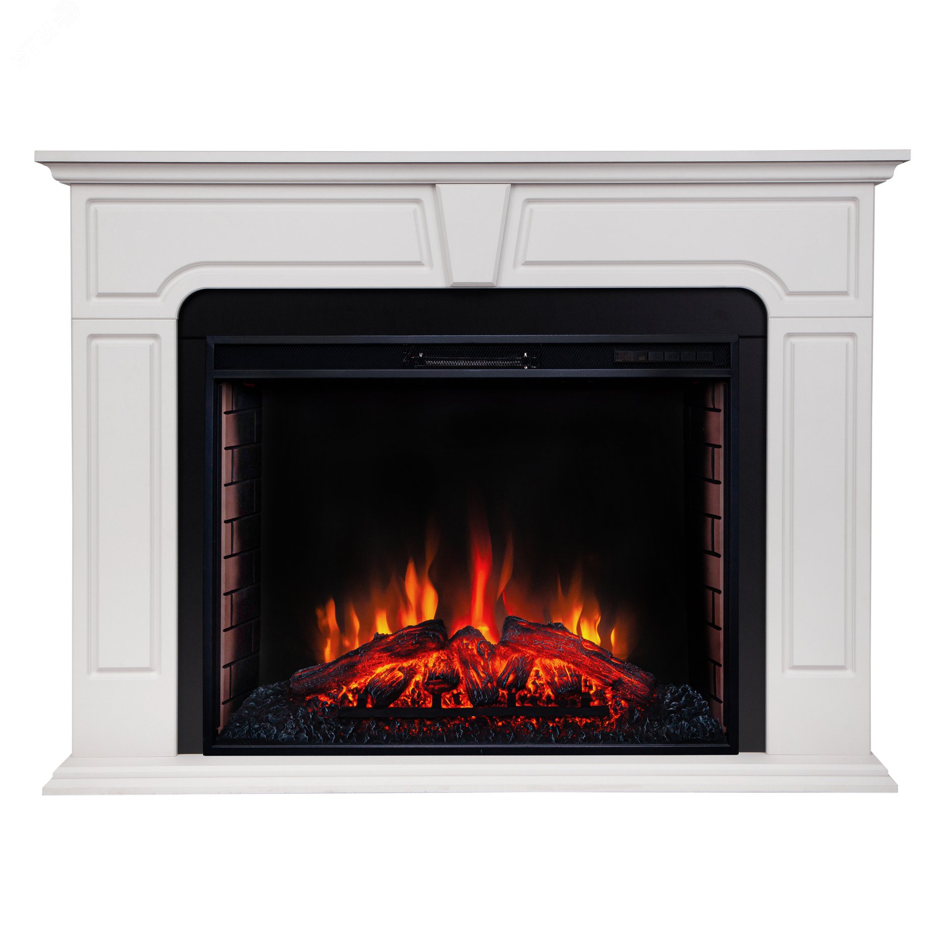 Изображение товара Каминокомплект напольный дистанционное управление 1000/1370/400, 1700 Вт цвет белый песок (Комплект)