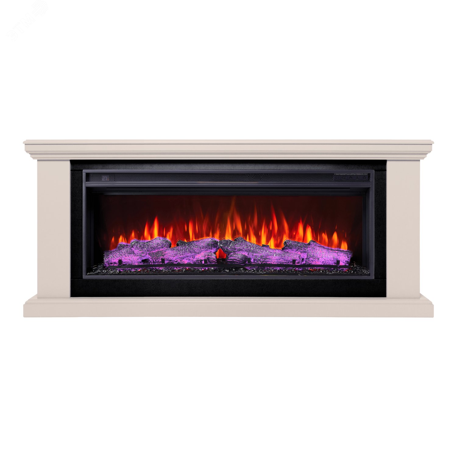 Изображение товара Каминокомплект напольный дистанционное управление 670/1500/340, 1600 Вт цвет орхидея (Комплект)