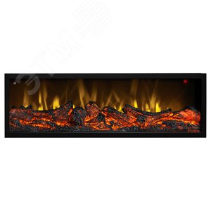 Изображение товара Электрокамин напольный дистанционное управление 300/1000/200, 1500 Вт цвет черный (шт)