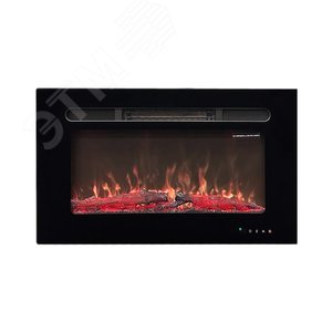 Изображение товара Электрокамин навесной дистанционное управление 450/760/125, 1500 Вт цвет черный (шт)