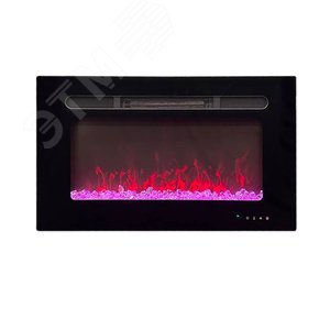 Изображение товара Электрокамин навесной дистанционное управление 450/760/125, 1500 Вт цвет черный (шт)