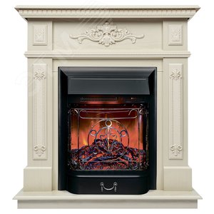 Изображение товара Каминокомплект напольный дистанционное управление 970/890/365, 1500 Вт цвет жемчуг (Комплект)