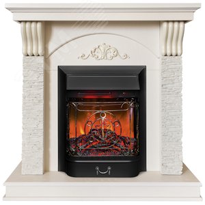 Изображение товара Каминокомплект напольный дистанционное управление 1035/1090/410, 1500 Вт цвет айвори (Комплект)