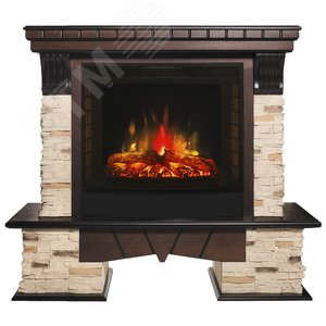 Изображение товара Каминокомплект напольный дистанционное управление 1025/1200/423, 1500 Вт цвет античный дуб (Комплект)