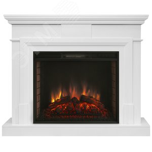 Изображение товара Каминокомплект напольный дистанционное управление 990/1190/370, 1700 Вт цвет белый (Комплект)