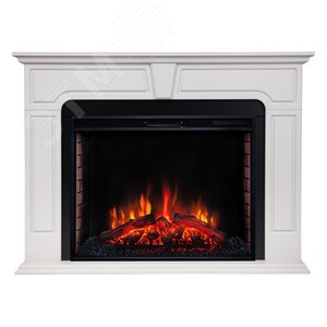 Изображение товара Каминокомплект напольный дистанционное управление 1000/1370/400, 1700 Вт цвет белый песок (Комплект)
