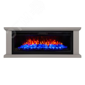 Изображение товара Каминокомплект напольный дистанционное управление 670/1700/340, 1600 Вт цвет кашемир (Комплект)