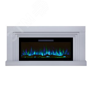 Изображение товара Каминокомплект напольный дистанционное управление 760/1500/320, 1500 Вт цвет серый (Комплект)