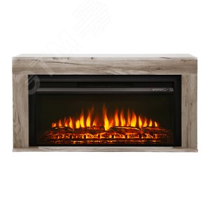 Изображение товара Каминокомплект напольный дистанционное управление 625/1205/320, 1200 Вт цвет дуб вотан (Комплект)