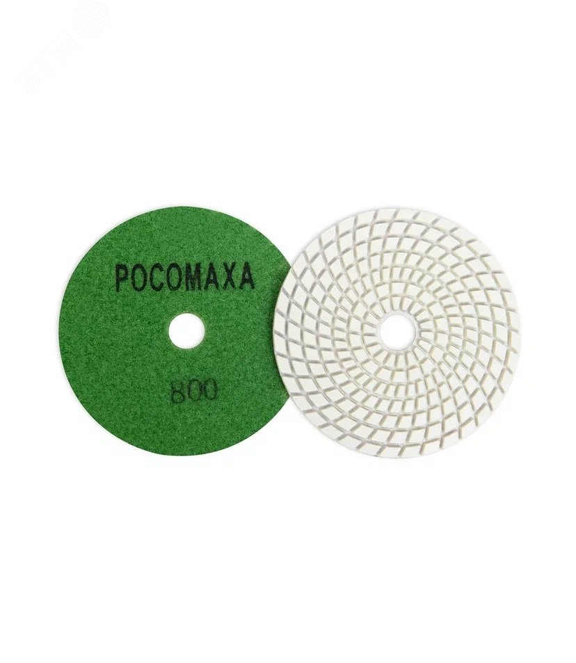 Изображение товара Круг алмазный гибкий шлифовальный 100 мм зерно 800 мокрый для камня Росомаха