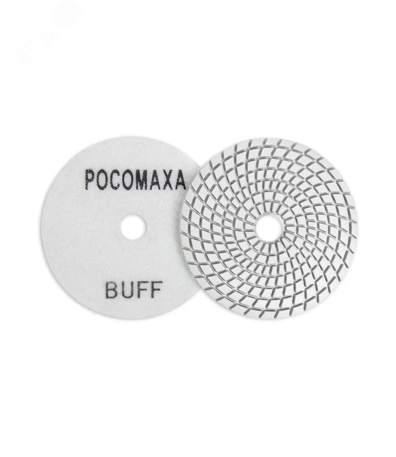 Изображение товара Круг алмазный гибкий шлифовальный BUFF 100 мм мокрая шлифовка камень гранит мрамор керамогранит
