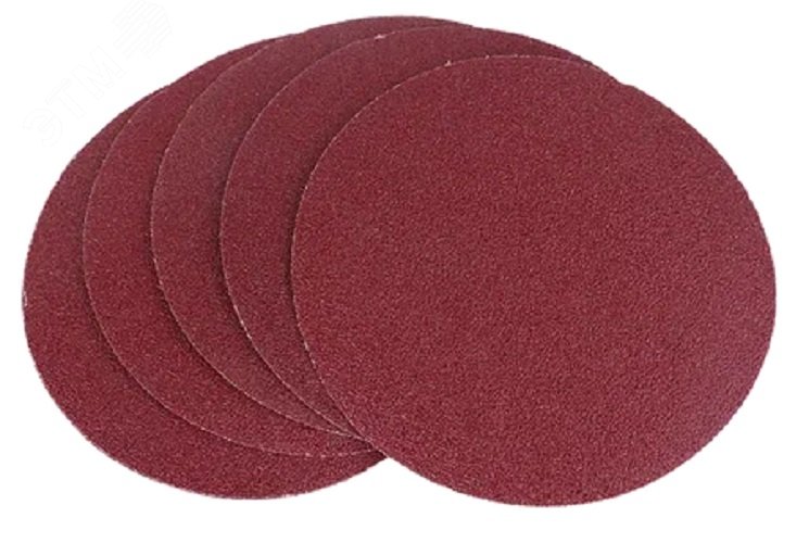 Изображение товара Круг шлифовальный под липучку 125 мм зерно 24, 5 шт Росомаха