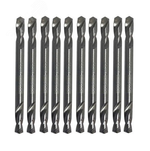 Изображение товара Сверла по металлу HSS-G двухсторонние 3,2х10х49 10 шт. Росомаха